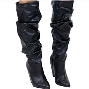 🔥 black slouchy boots 🔥